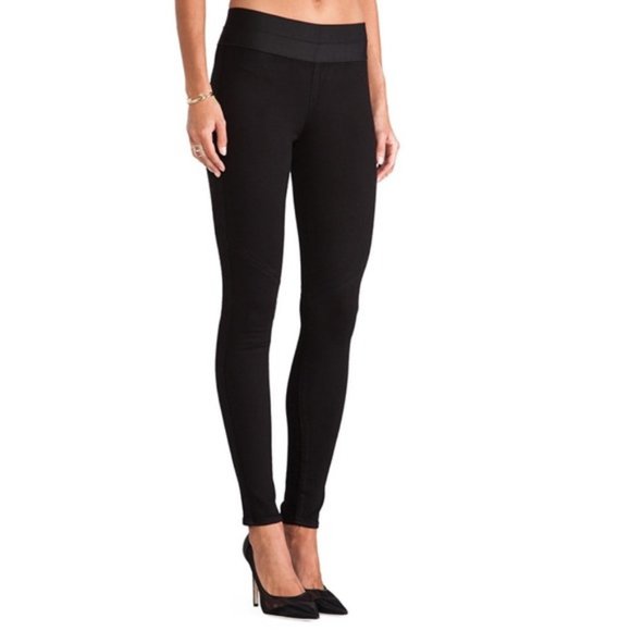 PAIGE Black Glam Rock Pull-On Leggings M - Picture 4 of 15